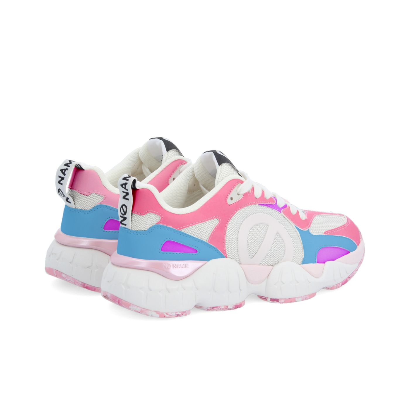 KRAZEE RUNNER W - KNIT/DISCOLGOLD - SUNSITIVE/OFF WHITE/PINK/BLUE